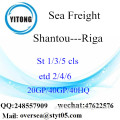 Shantou Port Sea Freight Shipping To Riga